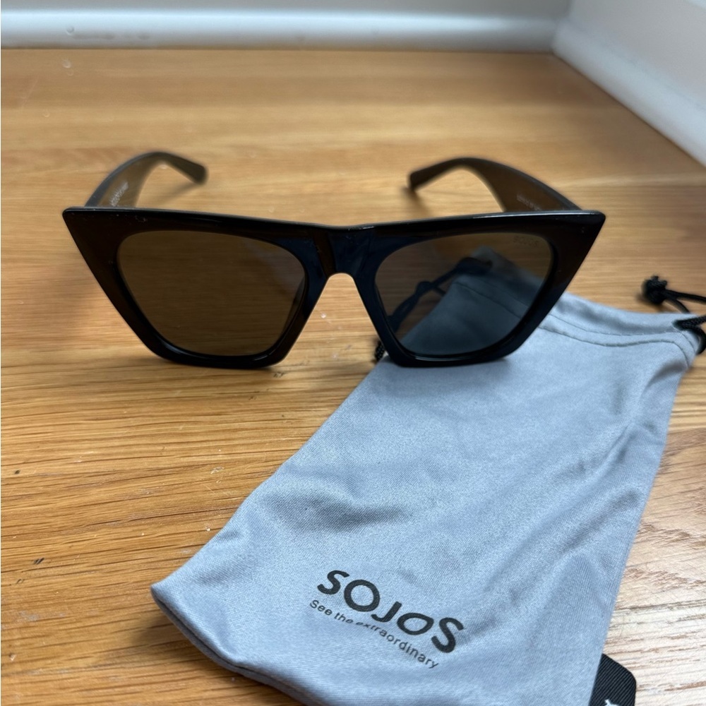 Black Cateye Womens Sunglasses by Sojos